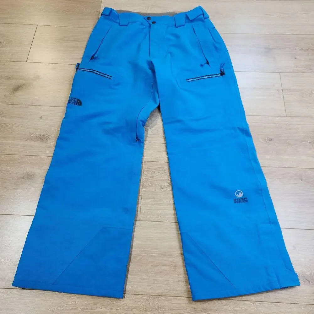 The North Face Snow Pants Mens Large Blue Steep Series Stretch Ski Snowboard